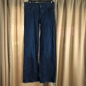 Calvin Klein Dark Blue Flare & Wide Leg Jeans